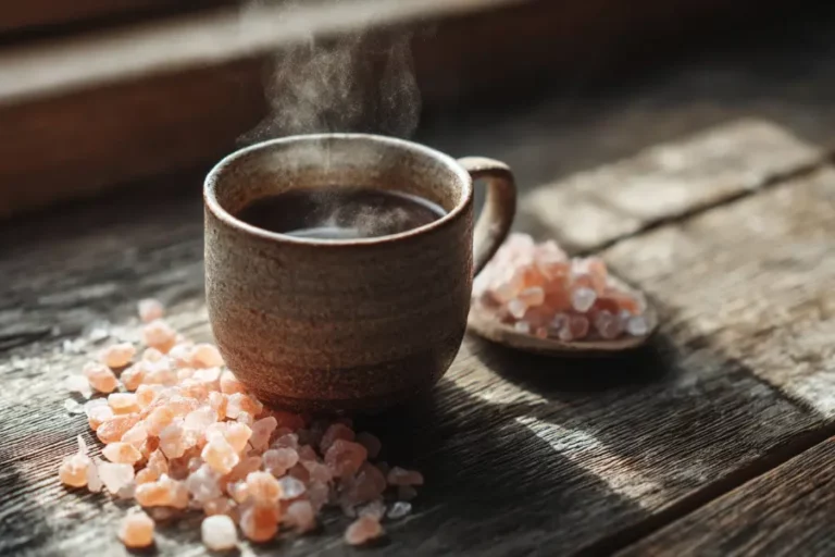 Japanese Morning Ritual Drink with Pink Salt