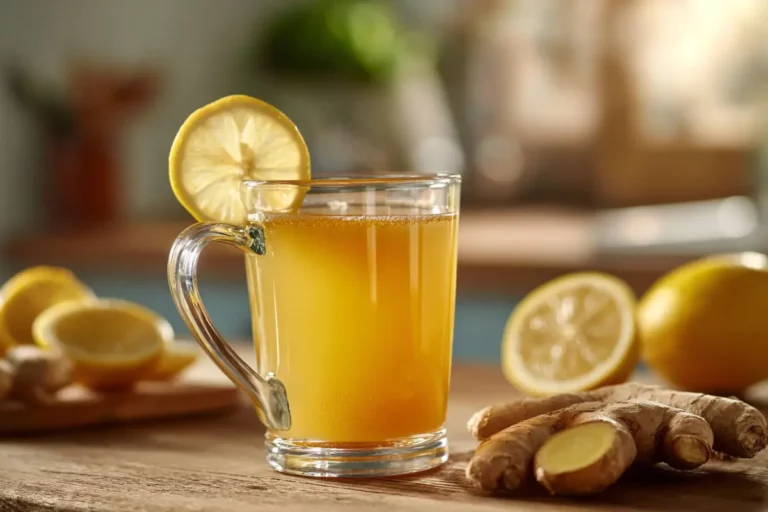 Morning mug of Japanese water on Lisa’s kitchen counter