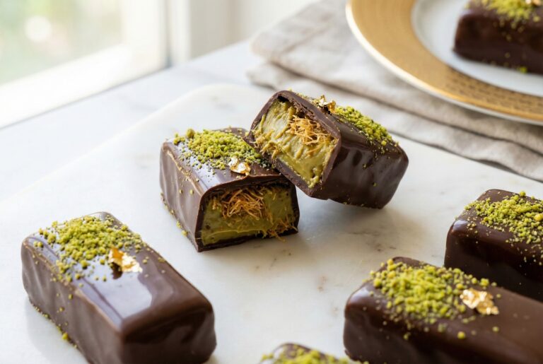 dubai chocolate recipe homemade pistachio chocolate bars