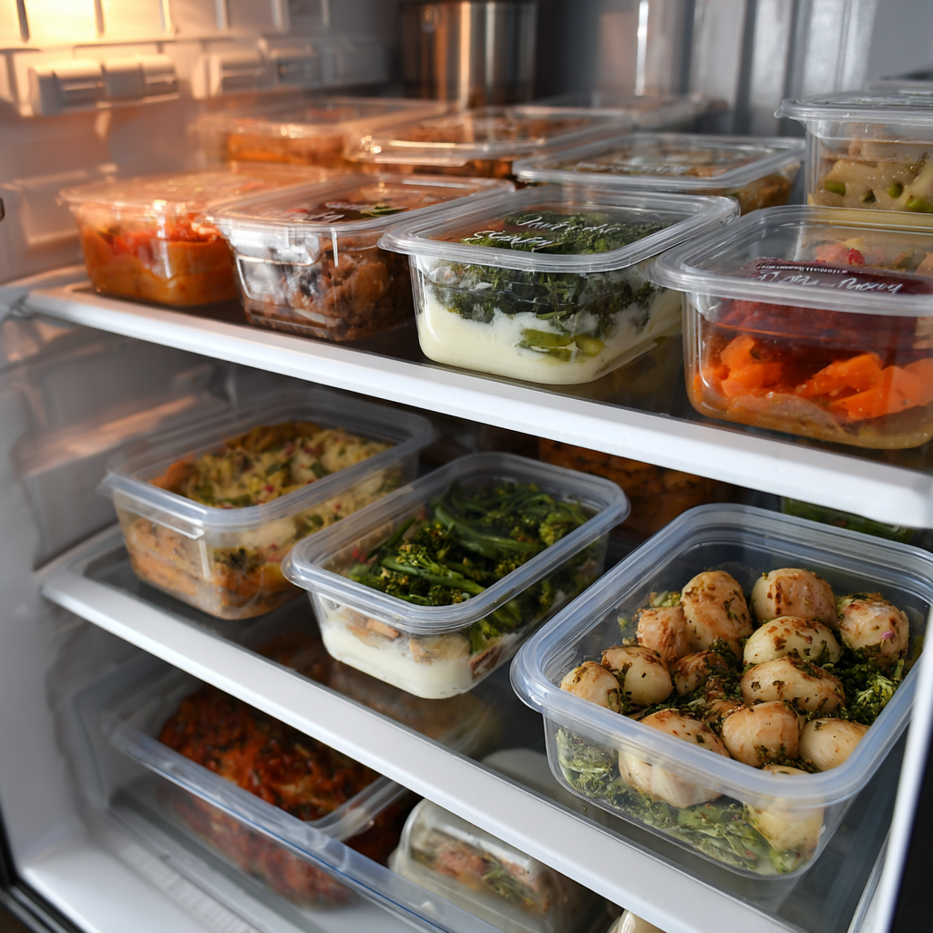 meal prep gelatin containers for weekly routine