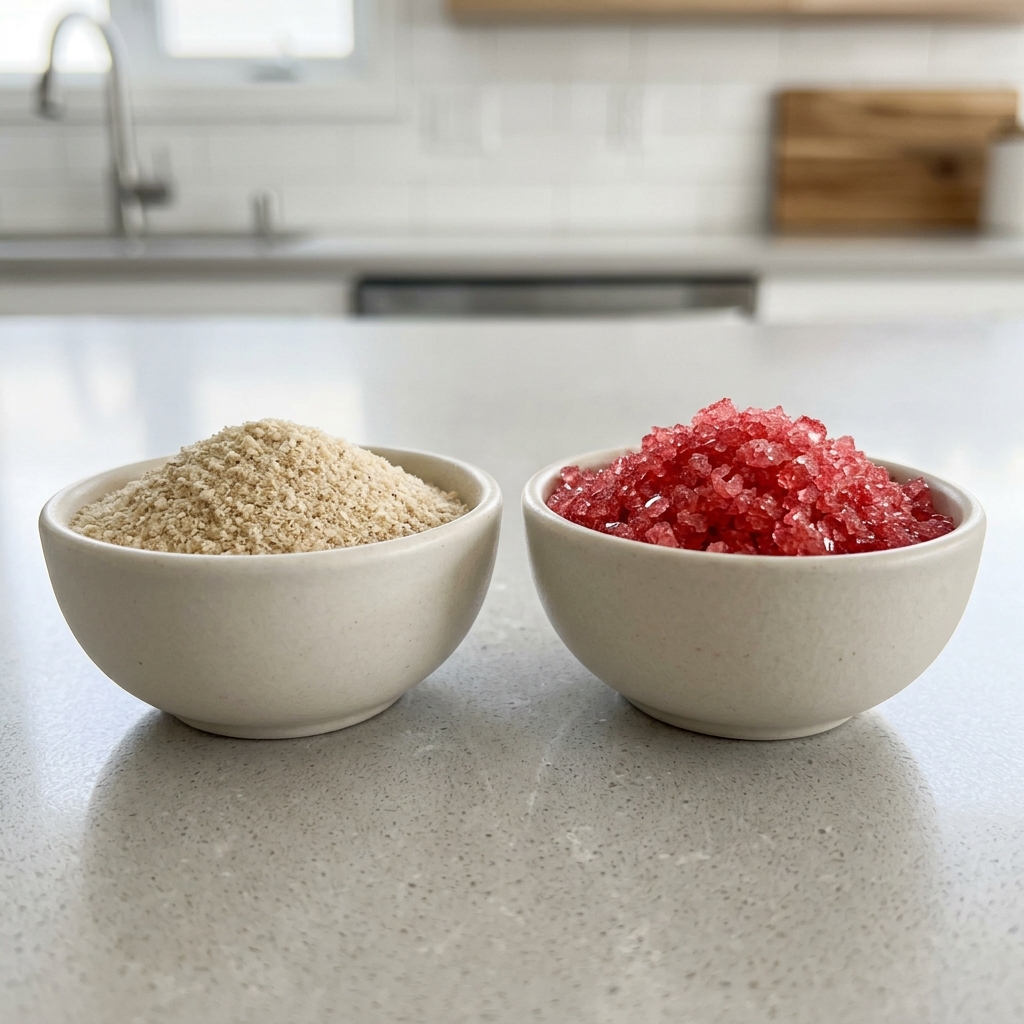 best gelatin for pink gelatin recipe showing unflavored and flavored options