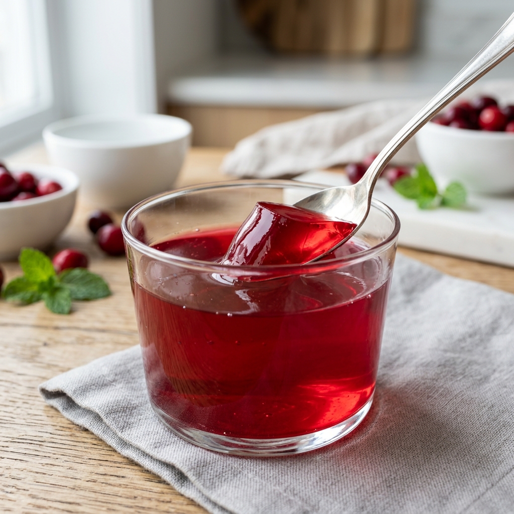 cranberry gelatin texture finished recipe jillian michaels style